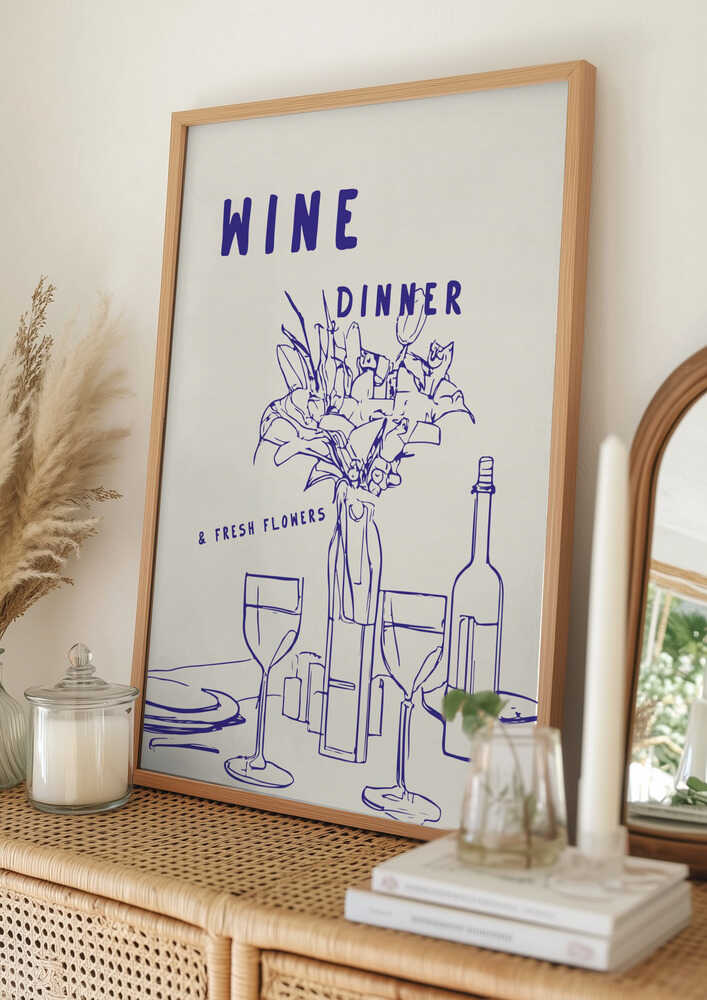 Elegant kvällsdukning Poster