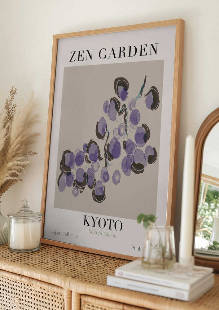 Serene Blomsterlandskab Plakat