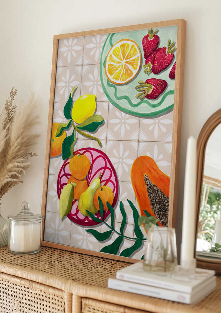 Färgglad sommarfrukt Poster