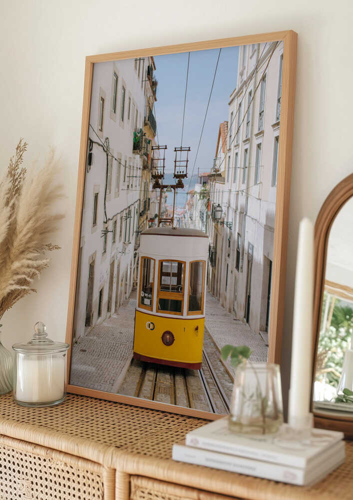 Ikonisk spårvagns från Lissabon Poster
