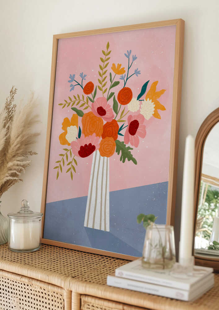 Modern Floral Arrangement Poster
