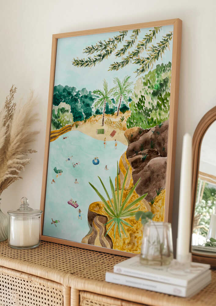 Tropisk Lagun-Oas Poster