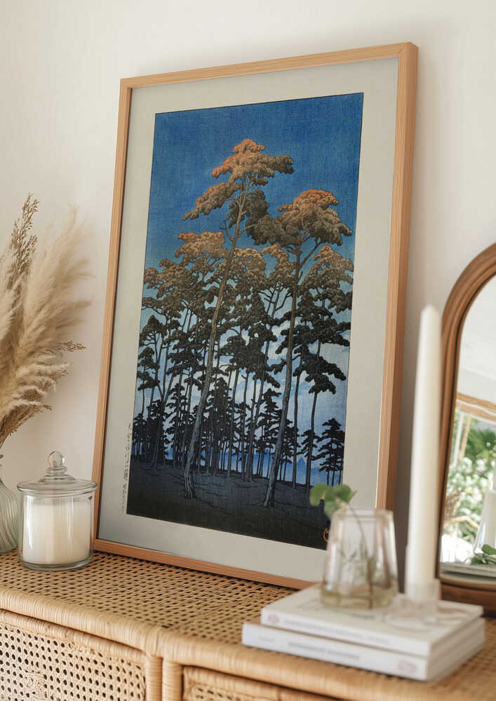 Hikawa Park i Omiya (1930) af Kawase Hasui og Watanabe Shozaburo Plakat