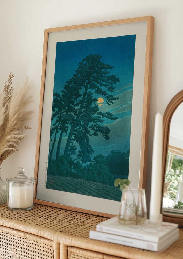 Måne ved Magome Plakat