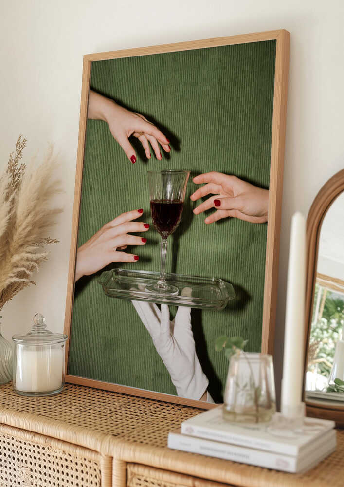Elegant Wine Service Poster