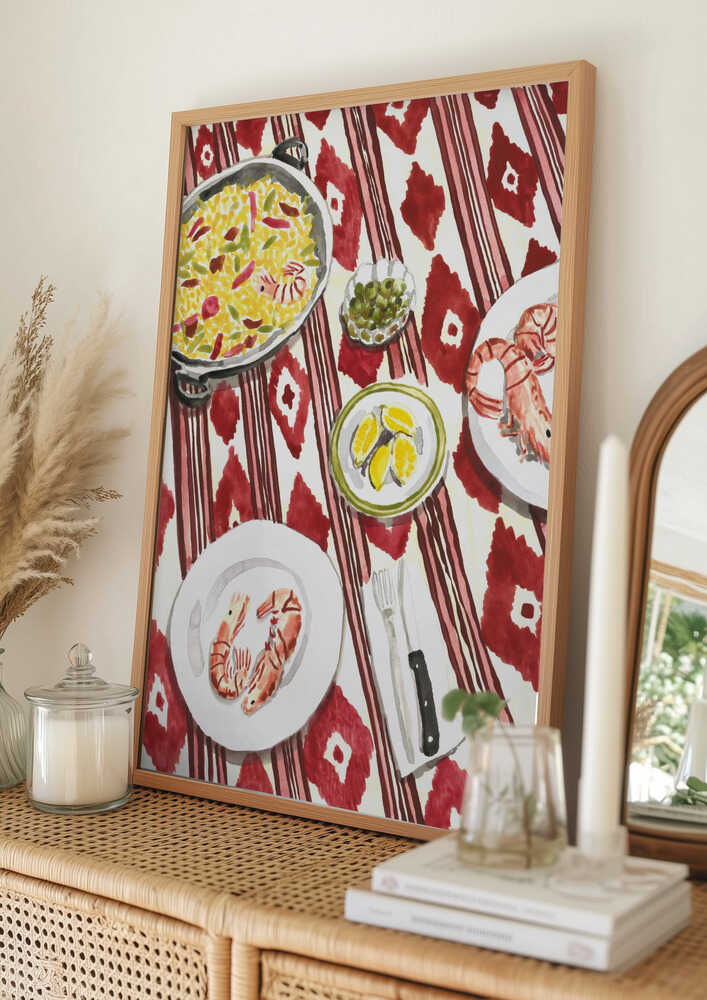 spansk paella Poster