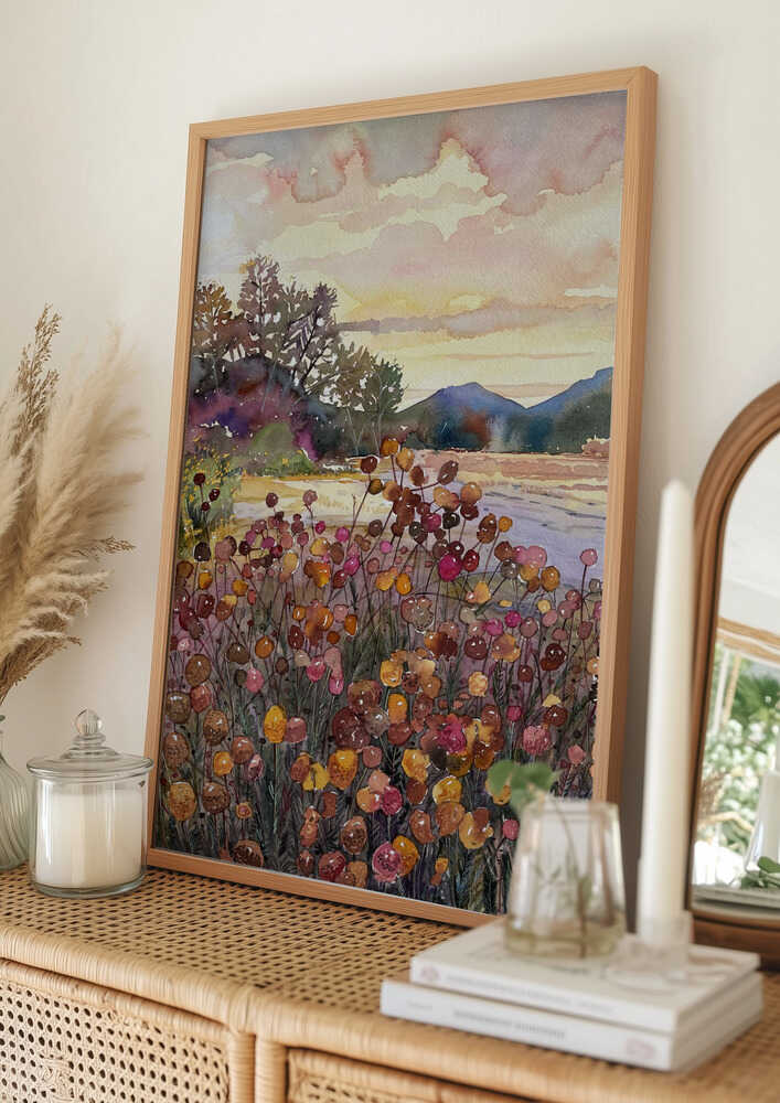 Golden Hour Bloom Plakat