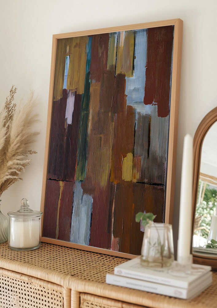 Earthy Color Blocks Poster