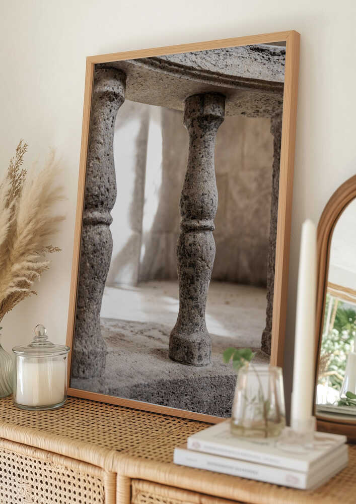 Klassisk Balustrade-Plakat i Stenlook