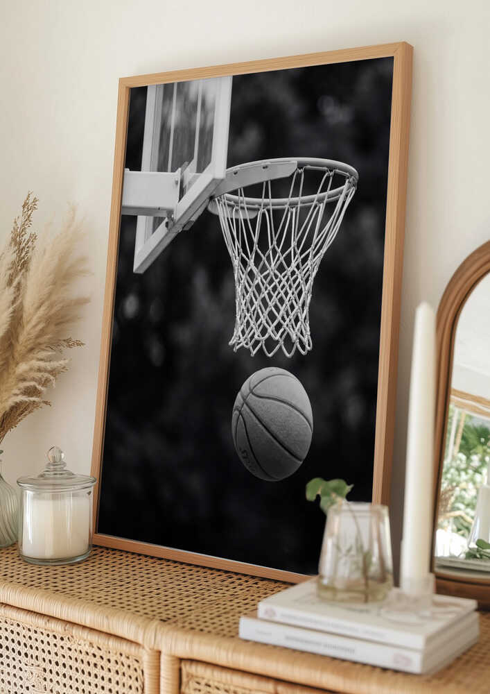 Basketball Hoop Shot Poster