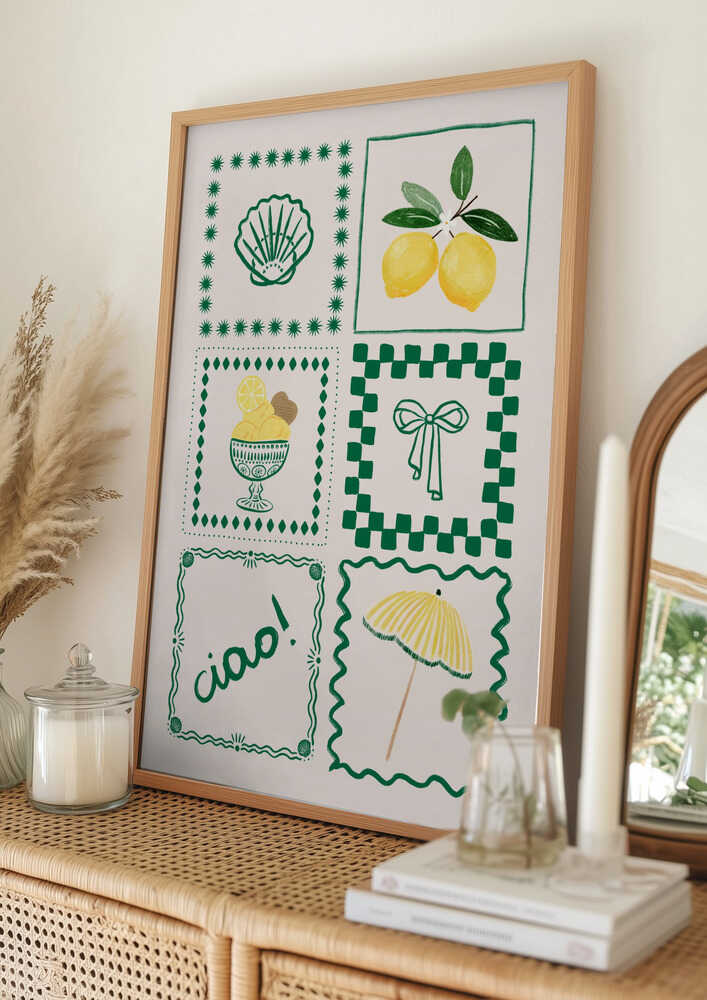 Cheerful Italian Summer Poster