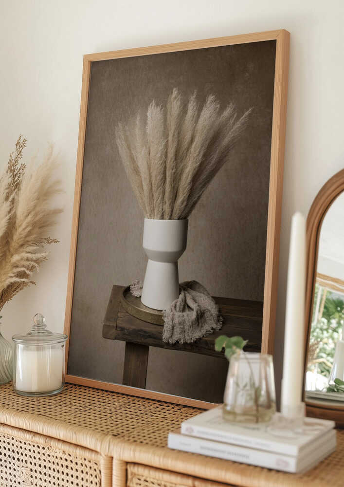 Moderne Pampas Stilleben Plakat