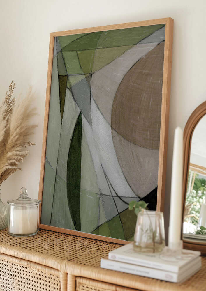 Abstrakt jordnära Poster