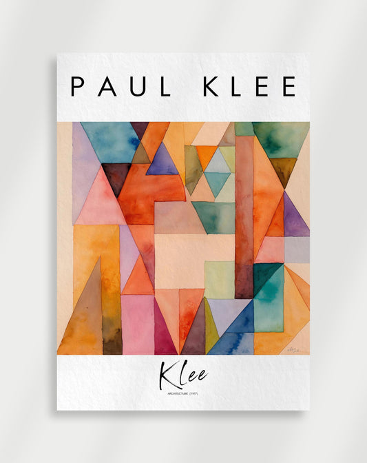 Paul Klee geometrisk abstrakt poster