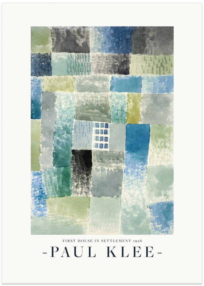 Första huset i en bosättning 1926 Poster