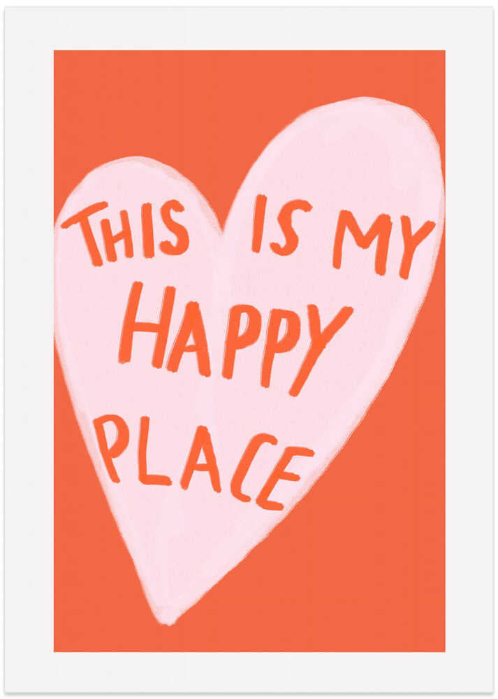 Glad hjärta Poster