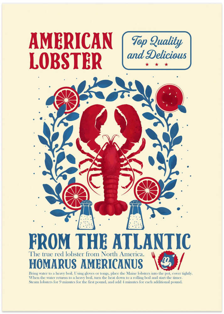 Lobster kitchen print