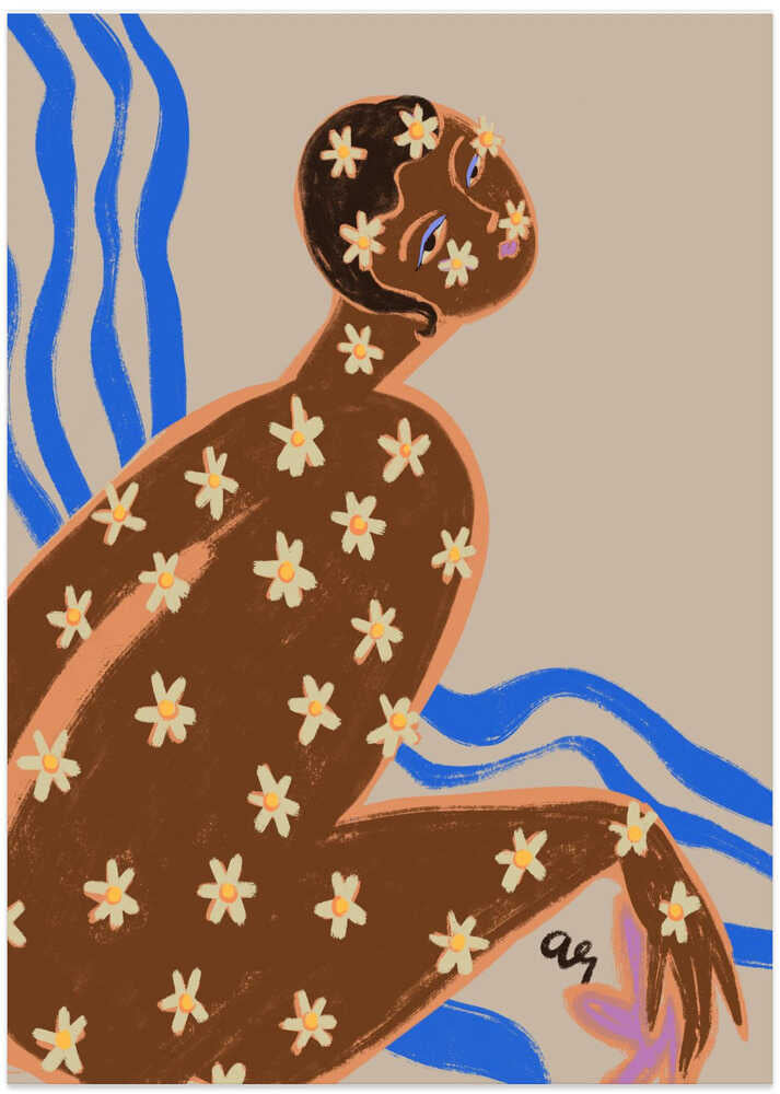 Blommande prästkrage