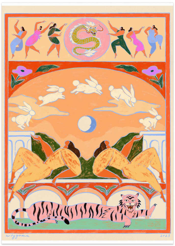 Kanin hoppar över månen