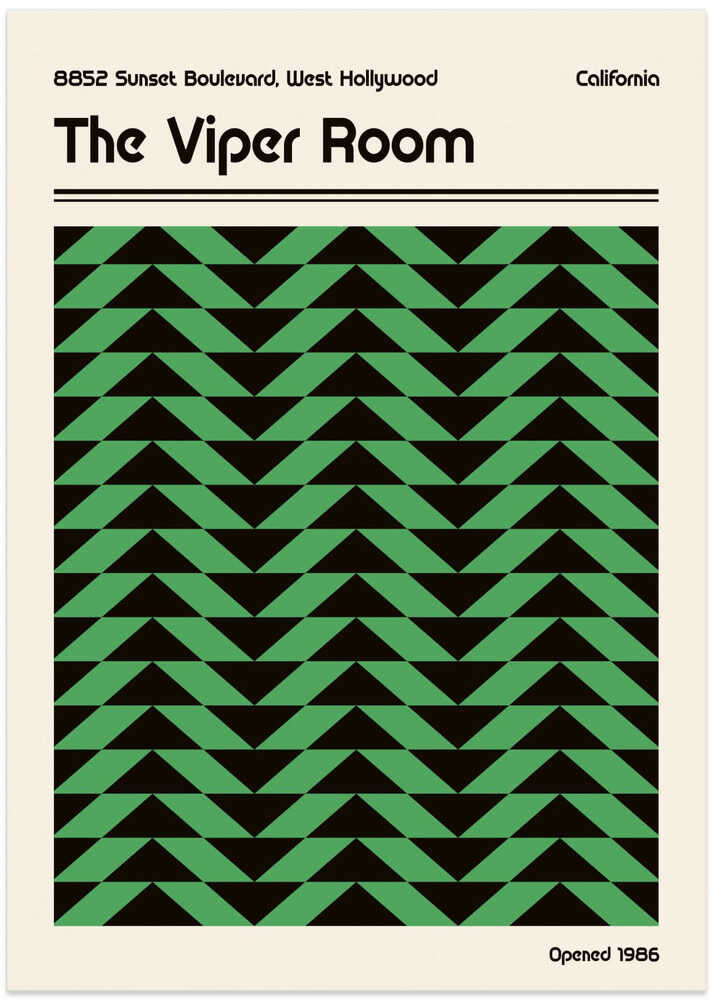 Retro Poster med Viper Room