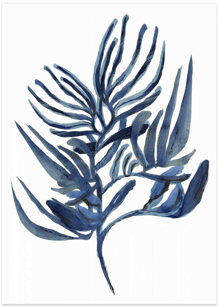 Blue Aquatic Plant Poster 1