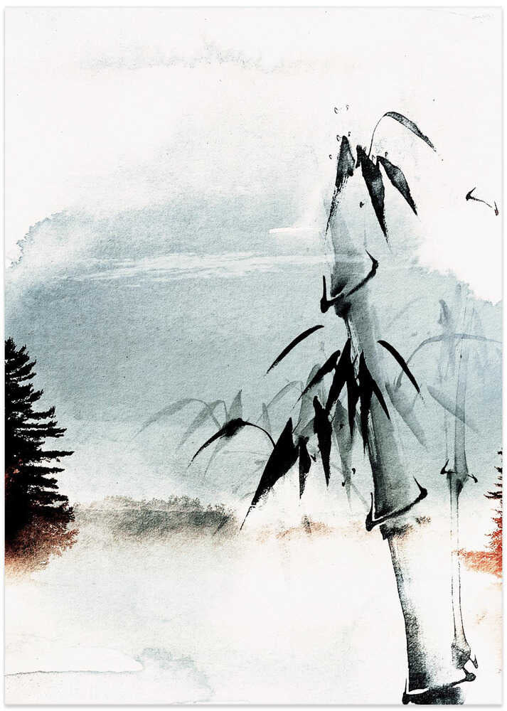Viskande bambu-poster