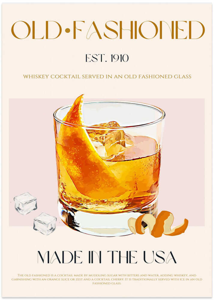 Klassisk cocktailberlock Poster