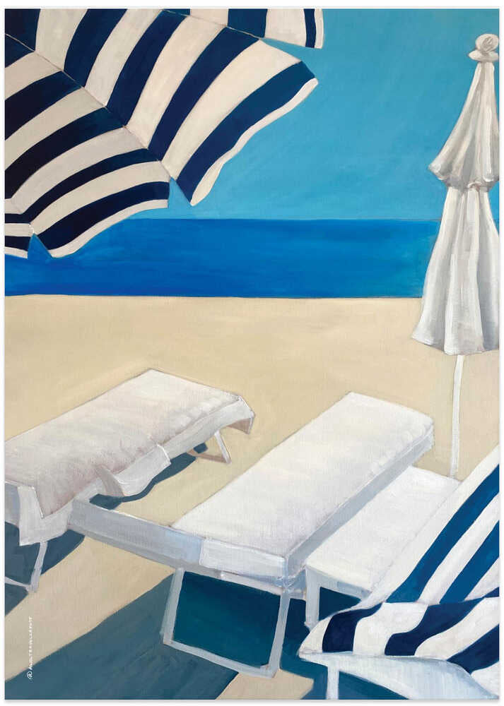 Strandnära lugn poster