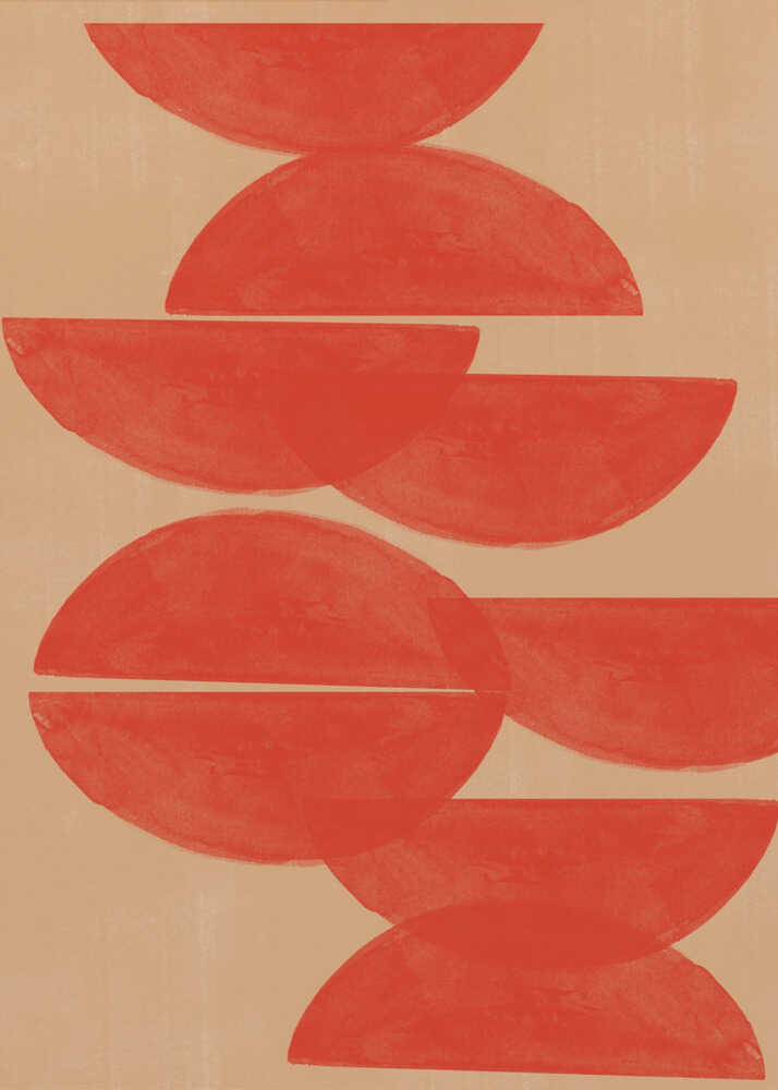 Crimson Symmetry Poster