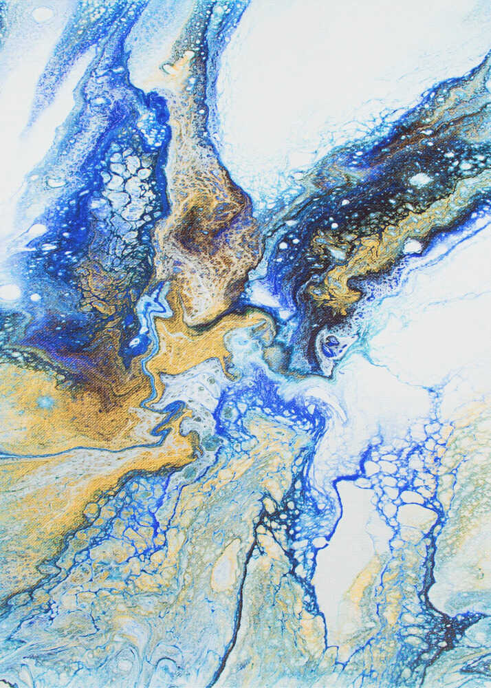 Gyllenblå flödes Poster