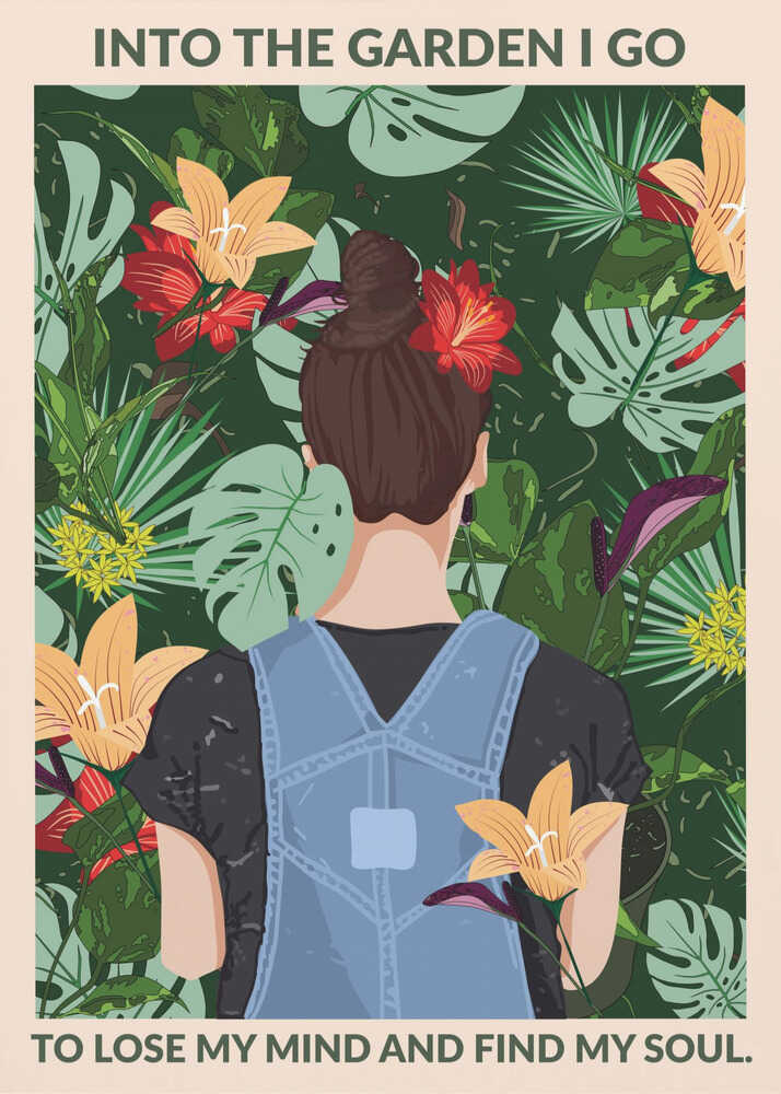 Into the Garden Standard väggkonst Poster