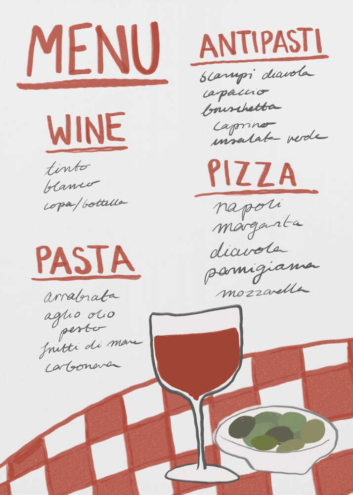 Italian Cuisine Delight Poster