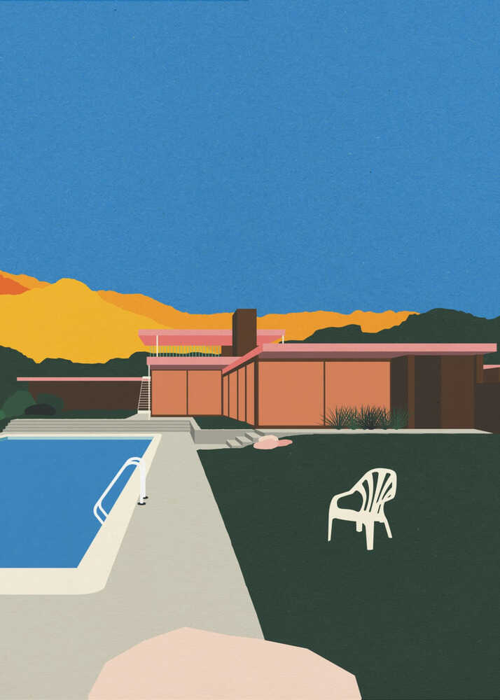 Kaufmann Desert House Poolside Poster