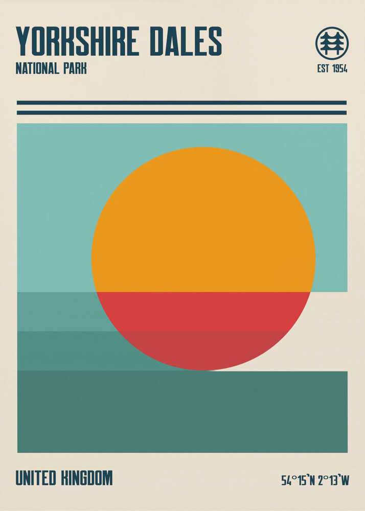 Yorkshire Dales nationalpark rese Poster
