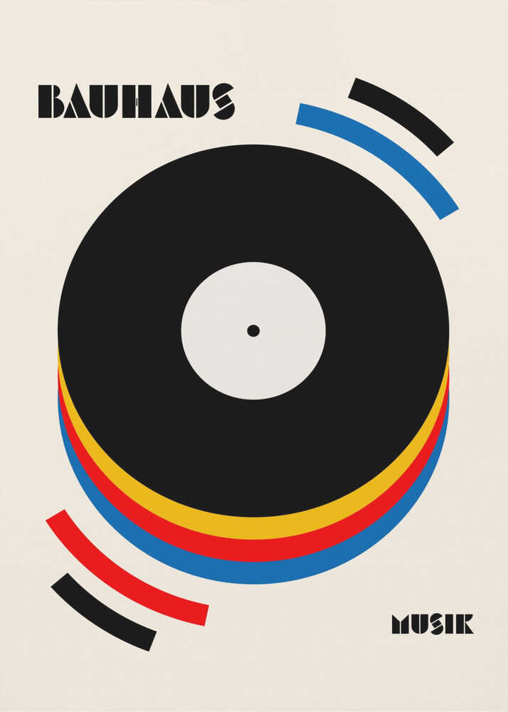 Abstrakt musik vinylplakat