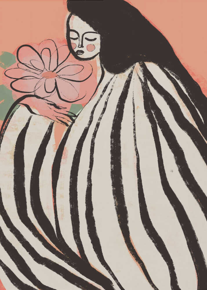 En tyst stund (persika) Poster
