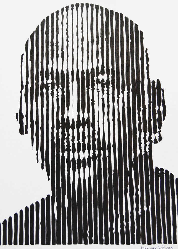 Jordan i abstrakt linjekonst Poster