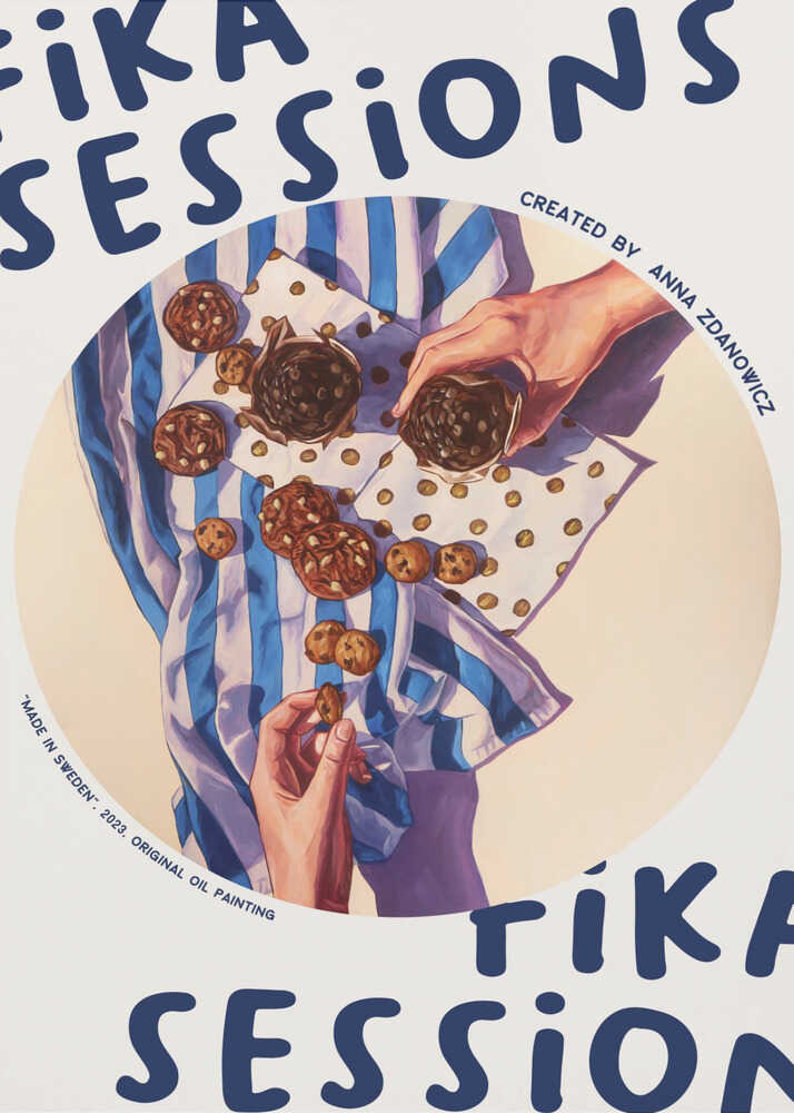 Fika Cookie Break Poster
