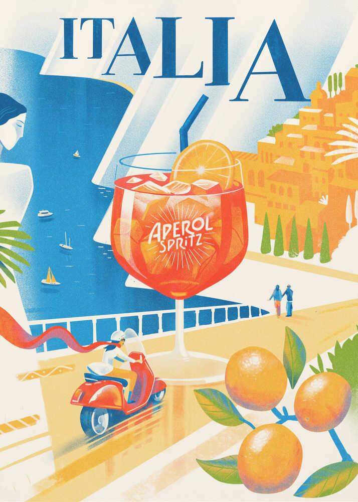 Italiensk sommarkust Poster