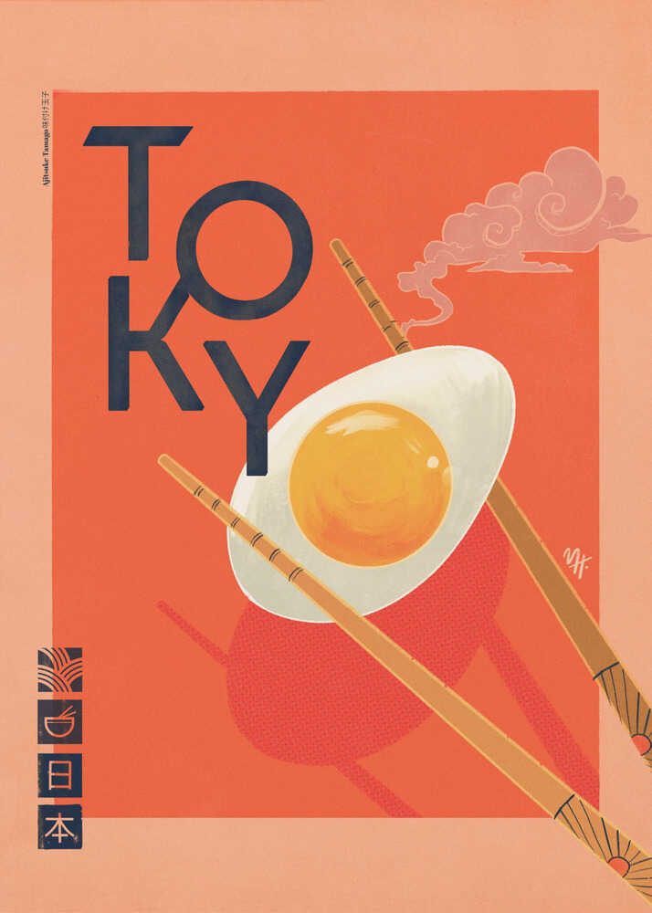 Tokyo Ramen Ägg Poster