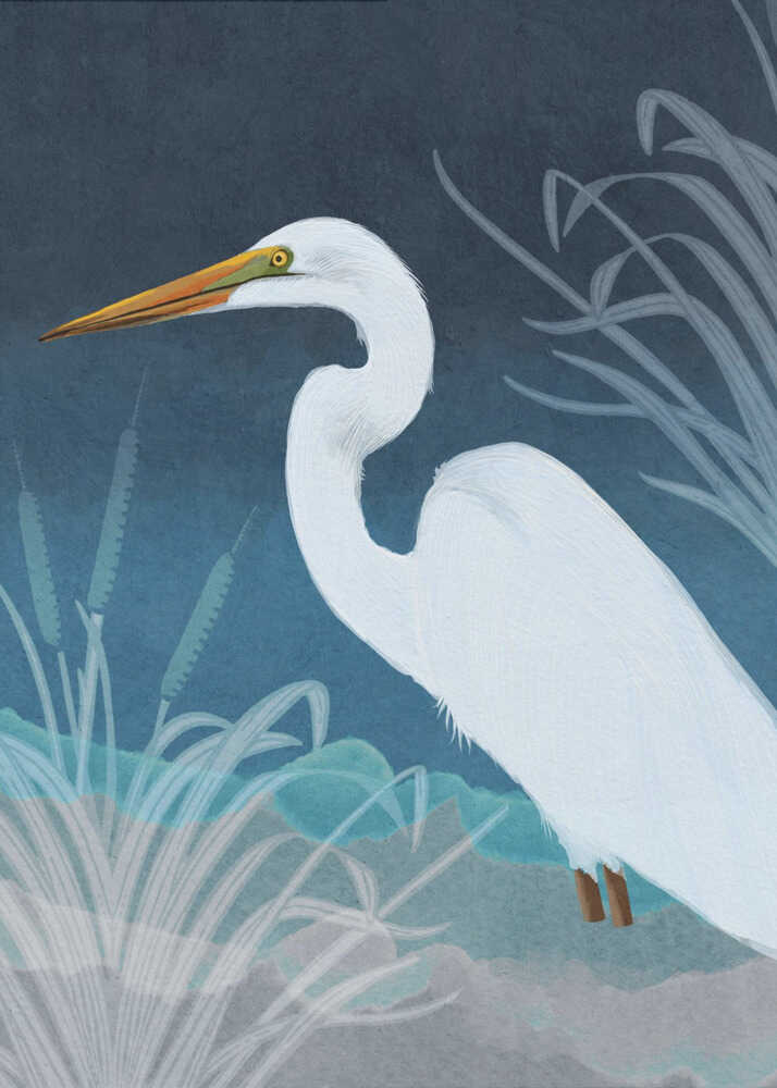 Egret Copy Poster