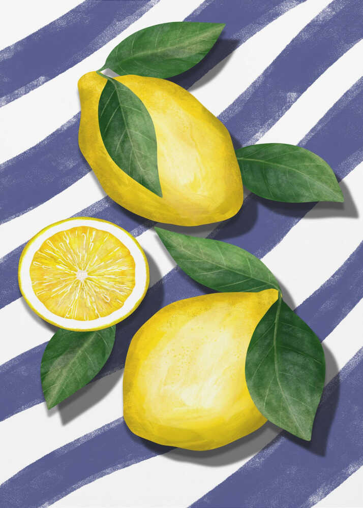 Pigga citronränder Poster