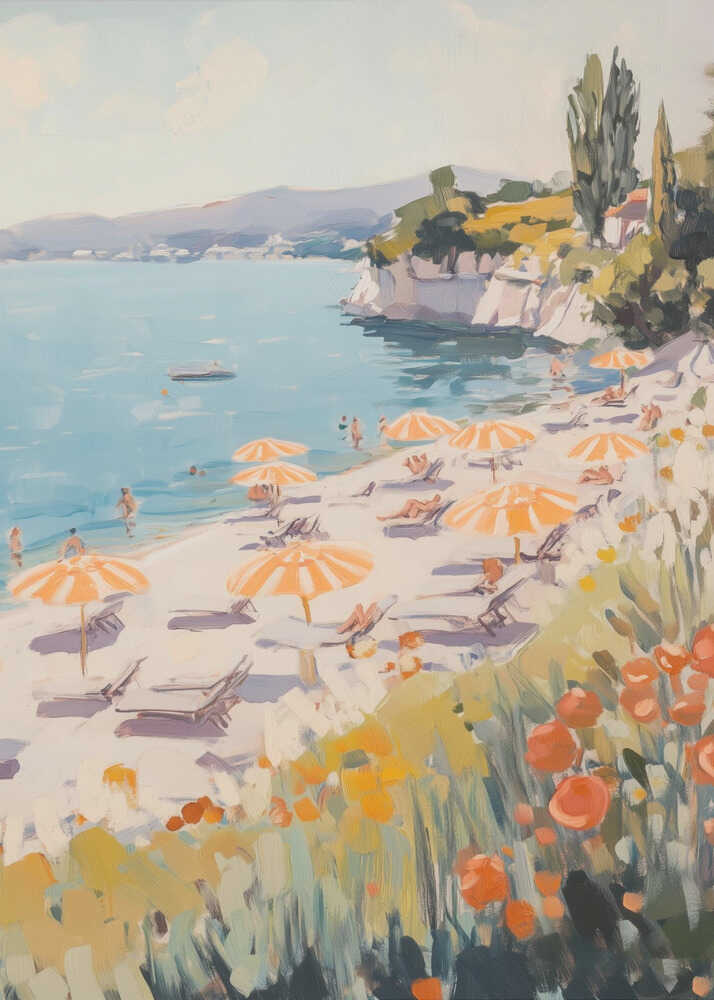 Medelhavsstranddag Poster