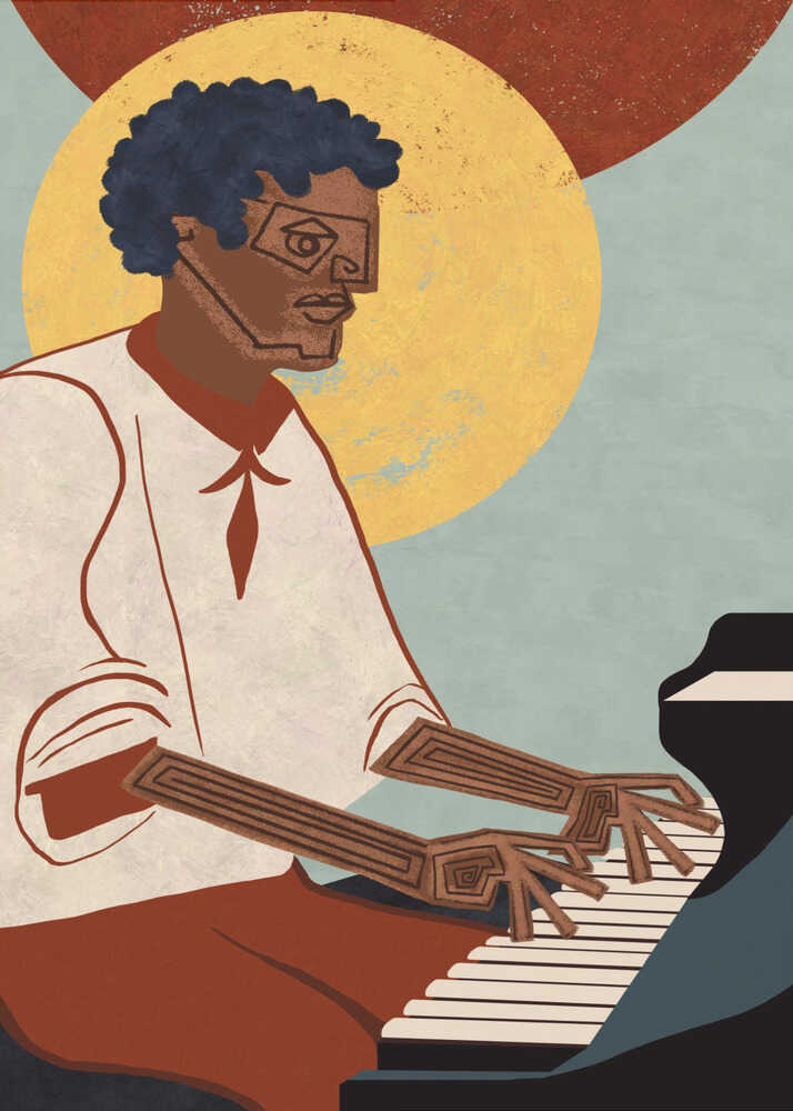 Själfull Pianist Poster