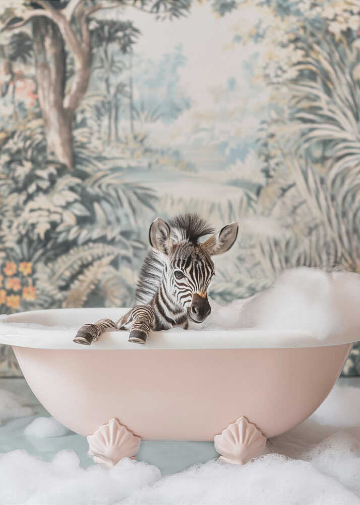 Babyzebra-boblebadplakat