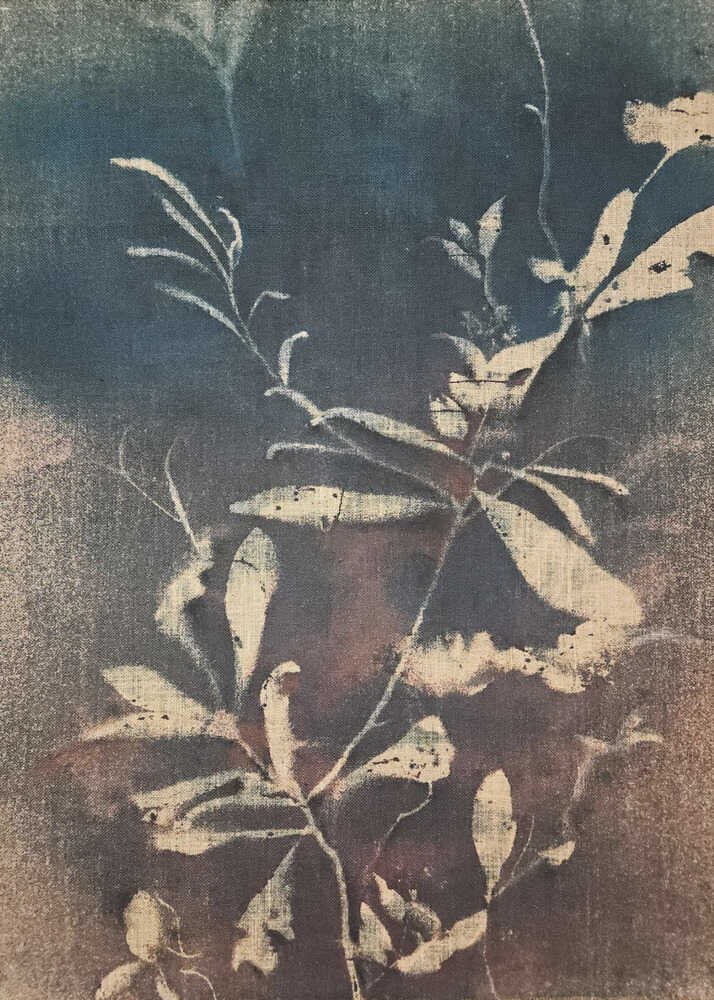 Vintage Blue Botanicals Poster
