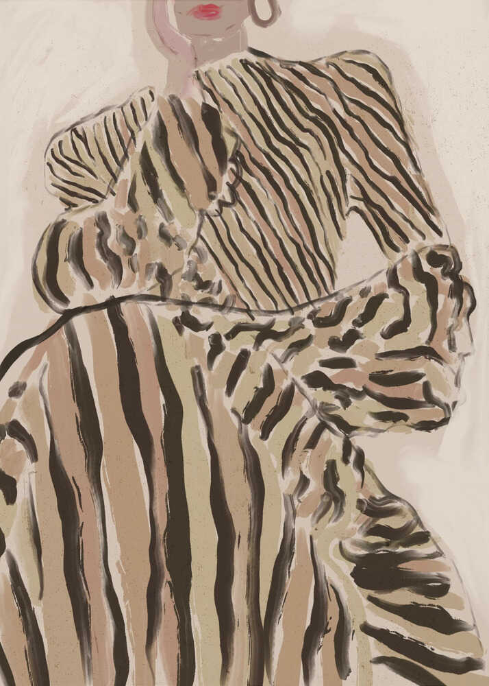 Zebra Elegance Poster