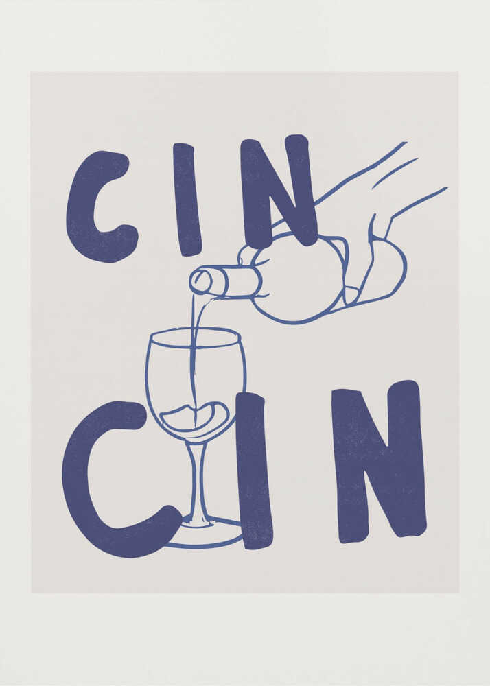 Skål i blått Poster