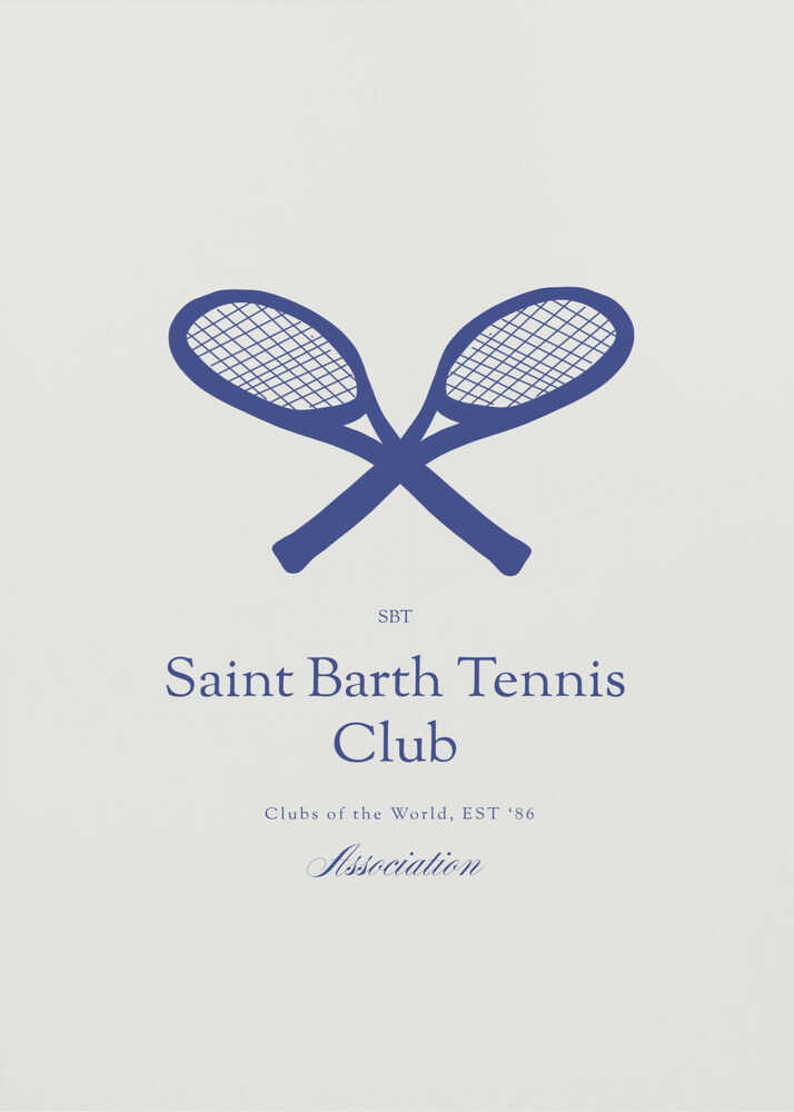 Saintbarthtennisclub Plakat