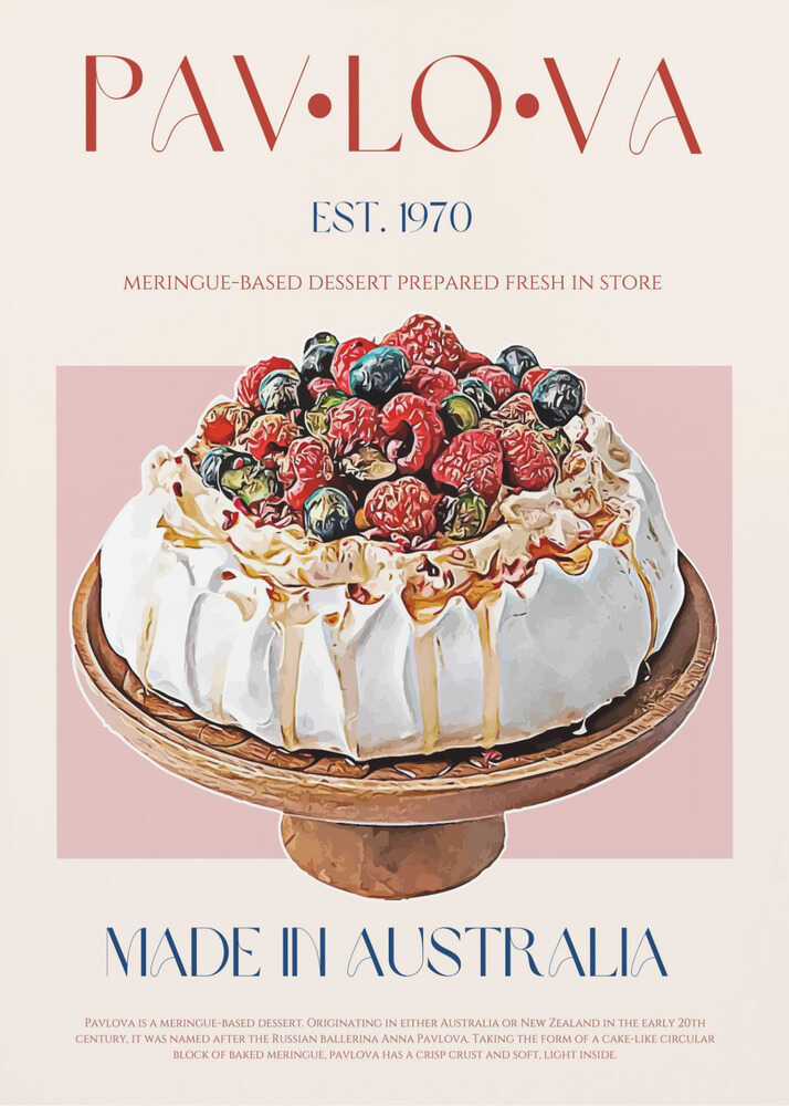Pavlova med bär en fröjd Poster